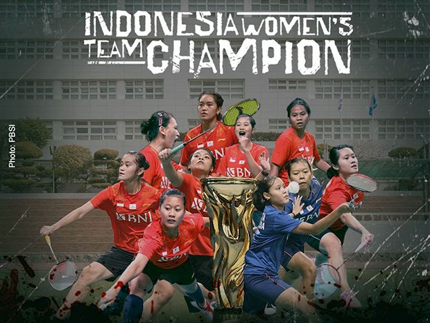 Sejarah! Gelar Perdana Tim Putri Indonesia di Kejuaraan Bulu Tangkis Asia Beregu