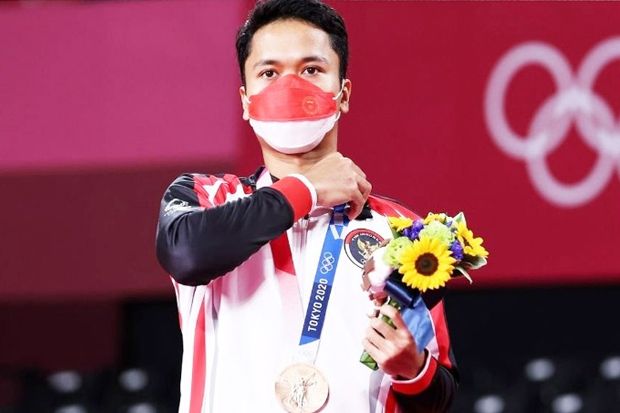 Anthony Ginting Berbagi Bahagia Lewat Medali Perunggu Olimpiade Tokyo 2020